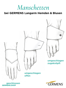 Ärmel kürzen für Hemden und Blusen