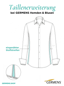 Taillenerweiterung für Blusen, Hemden und T-Shirts