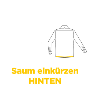 Hem shortening 4 cm – blouses, Long sleeve Button-up shirts and T-shirts