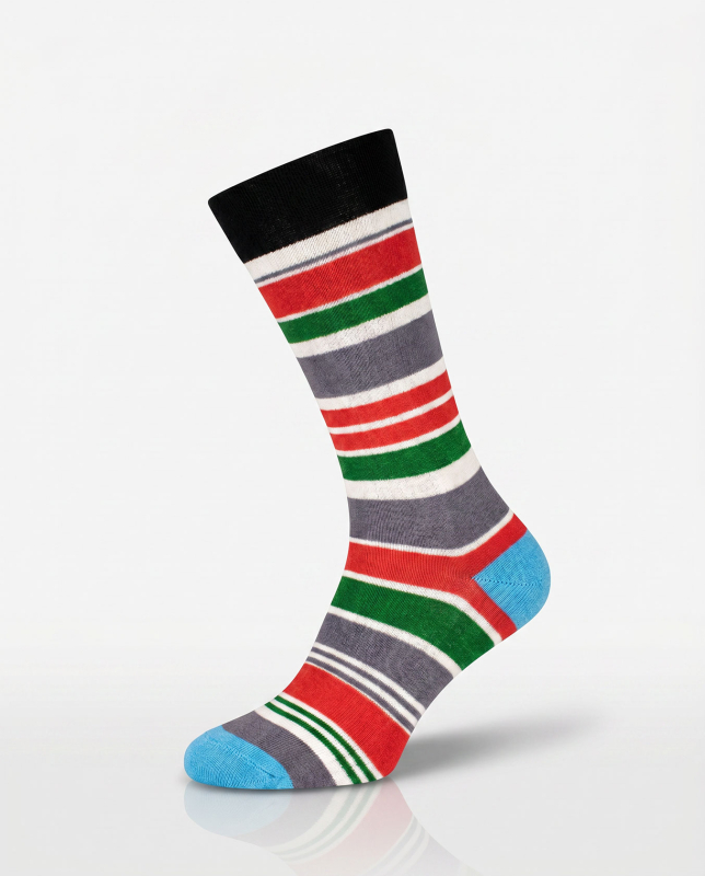 NIGHTLIFE - Gestreifte Socke - UNISEX
