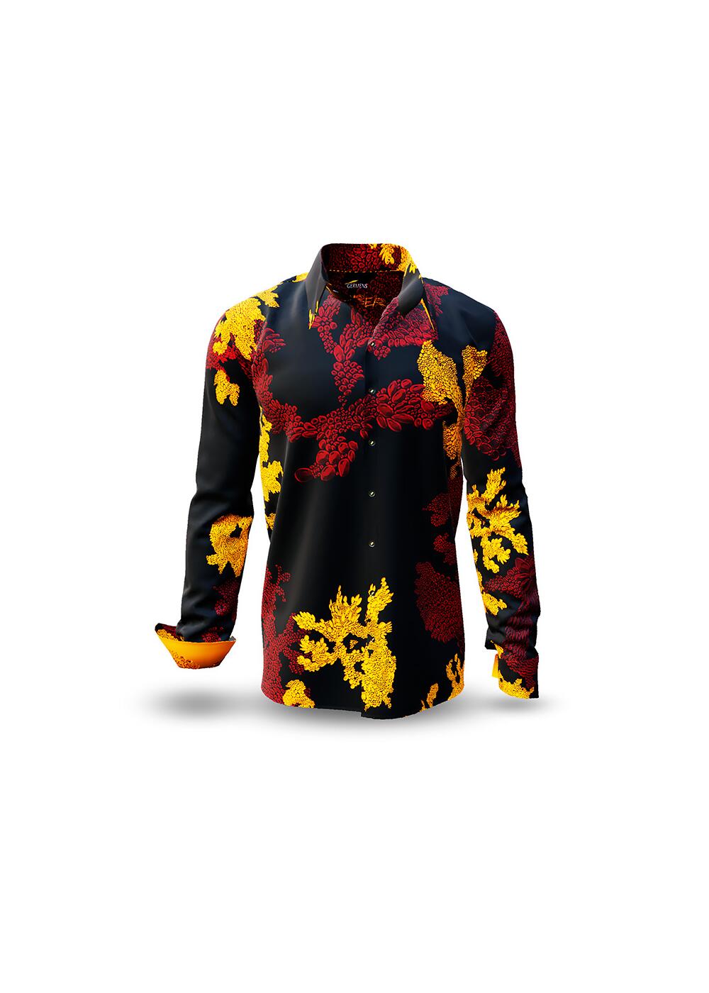 EMBER WHISKY - Black red yellow shirt - GERMENS
