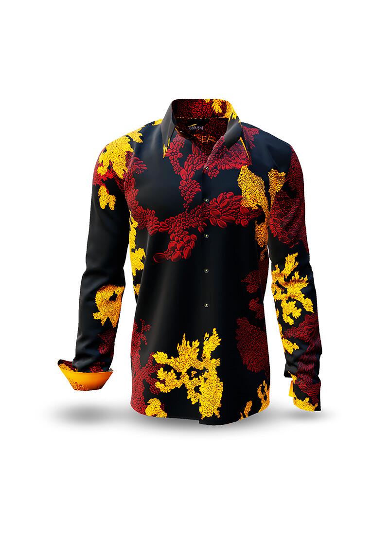 Entdecke bunte Hemden Herren EMBER WHISKY - 100 % BW