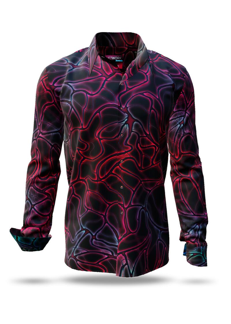 NETWORK DELPHI - Black red shirt - GERMENS