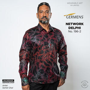 NETWORK DELPHI - Black red shirt - GERMENS