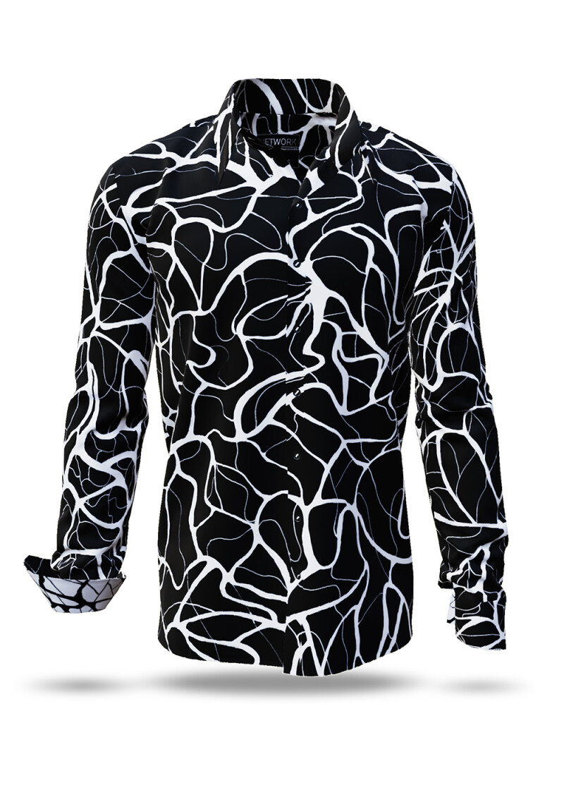 NETWORK INKOGNITO - Black white shirt - GERMENS