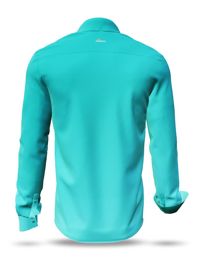 GRADIENT AQUA - Turquoise shirt - GERMENS