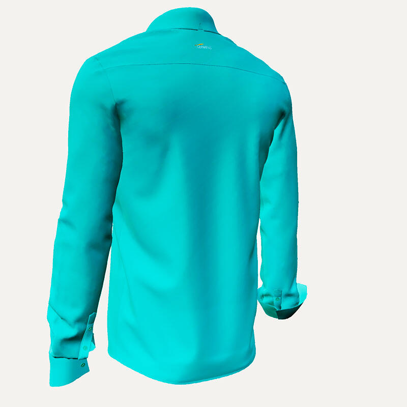 GRADIENT AQUA - Turquoise shirt - GERMENS