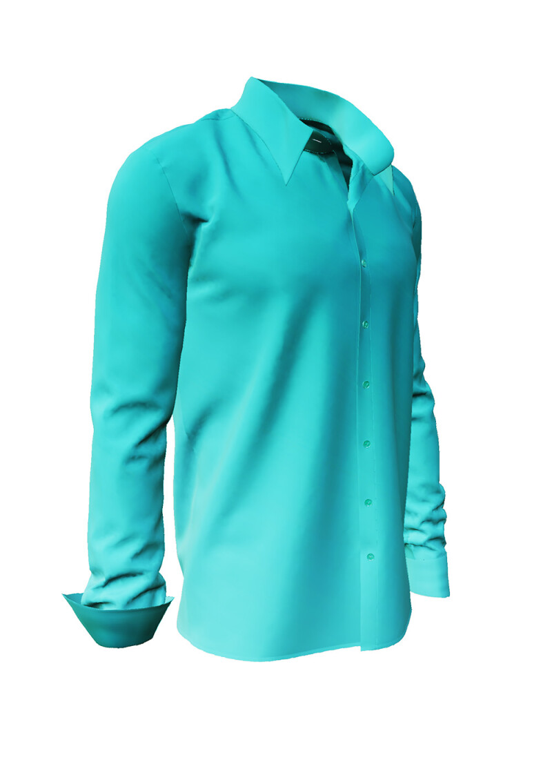 GRADIENT AQUA - Turquoise shirt - GERMENS