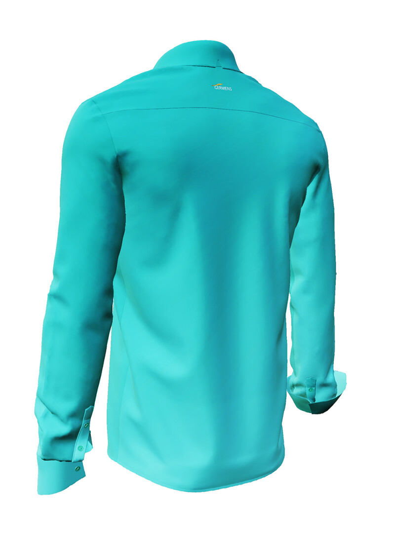 GRADIENT AQUA - Turquoise shirt - GERMENS
