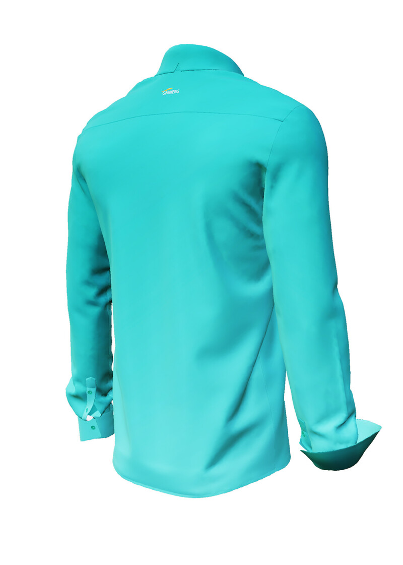 GRADIENT AQUA - Turquoise shirt - GERMENS