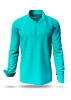 Entdecke bunte Hemden Herren GRADIENT AQUA - 100 % Baumwolle