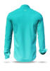 Entdecke bunte Hemden Herren GRADIENT AQUA - 100 % Baumwolle