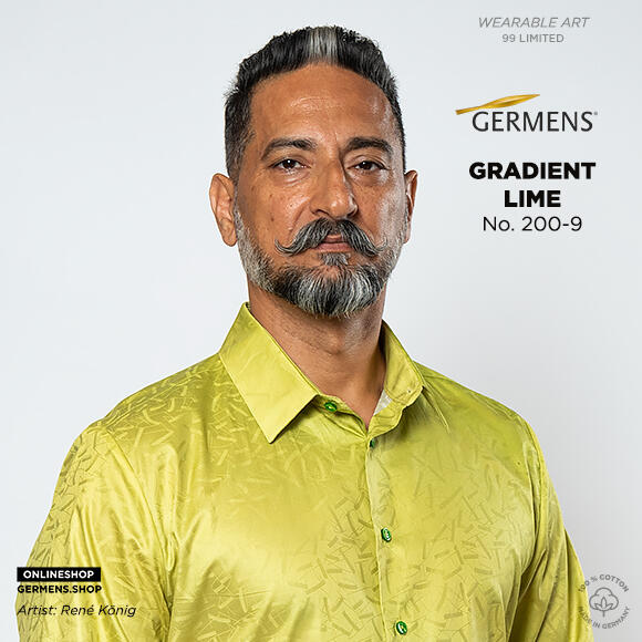 GRADIENT LIME - Yellow green shirt - GERMENS