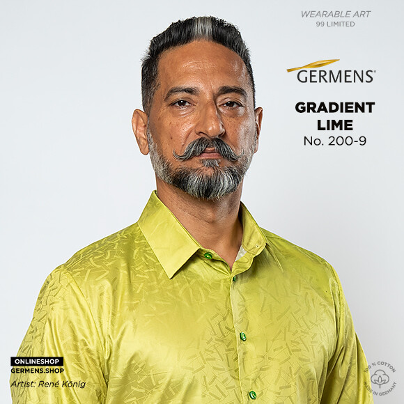 GRADIENT LIME - Gelbgrünes Hemd - GERMENS