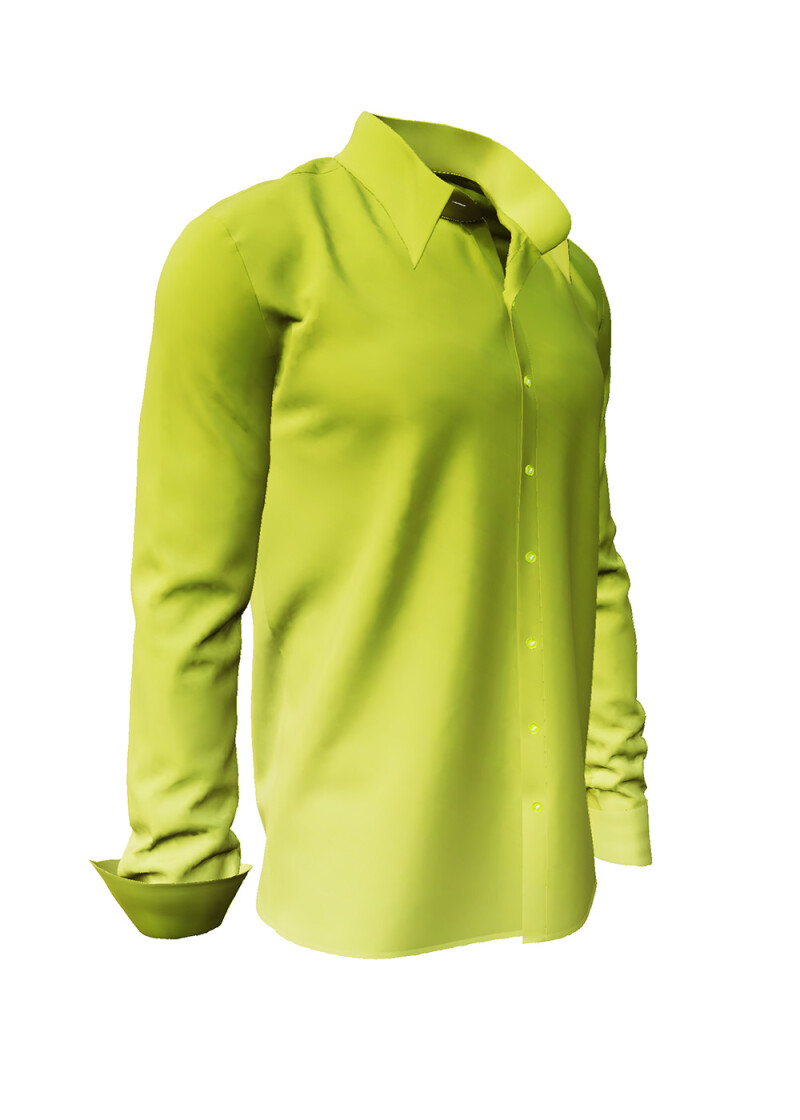 GRADIENT LIME - Gelbgrnes Hemd - GERMENS