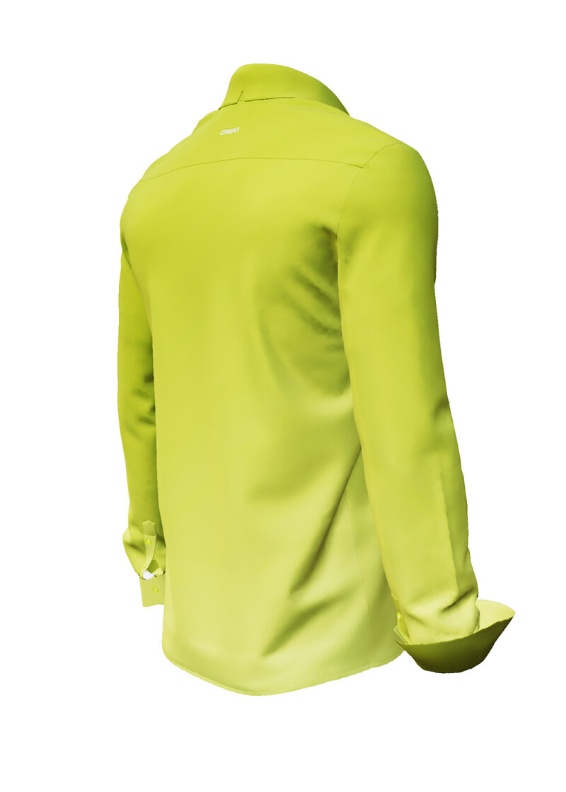 GRADIENT LIME - Gelbgrnes Hemd - GERMENS