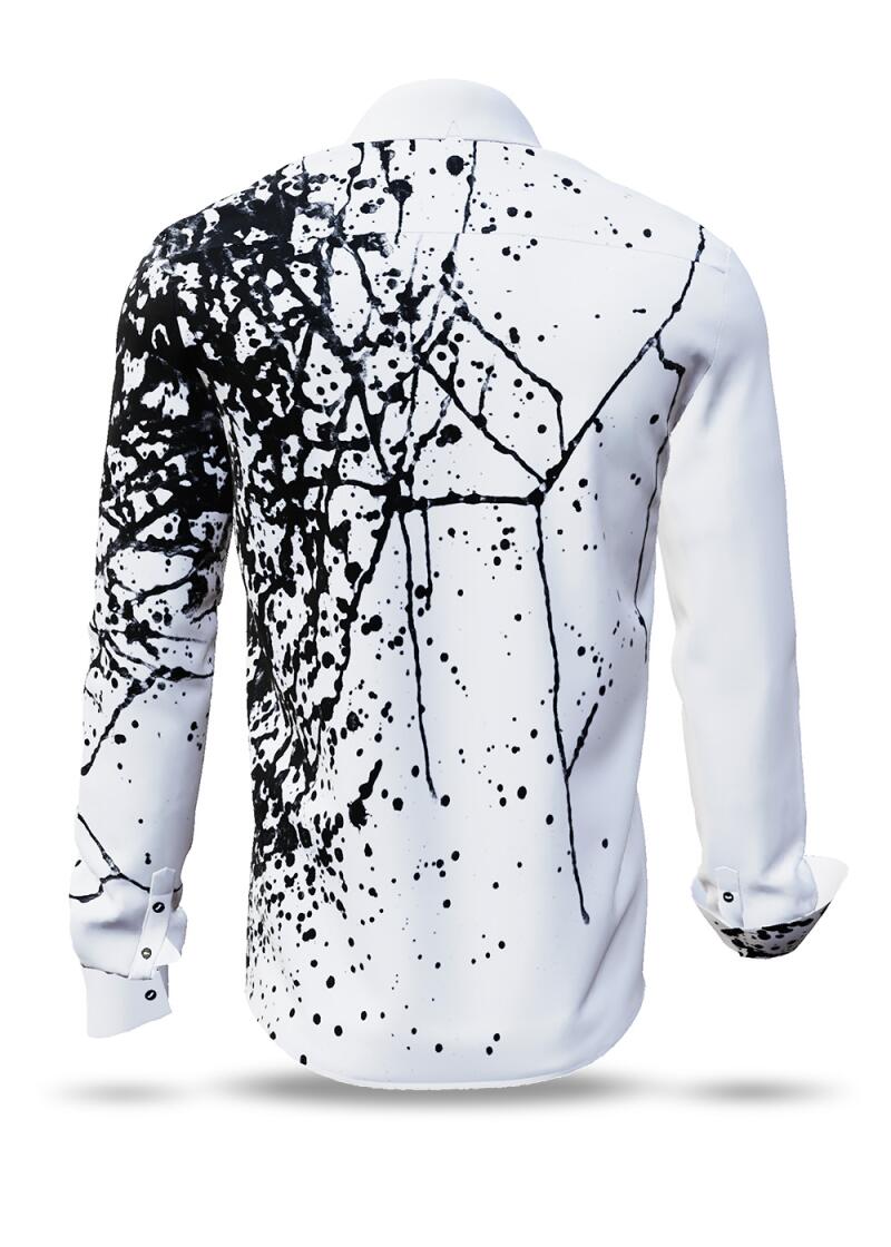 SCHWARMABWEICHLER WEISS - Black and white long sleeve...