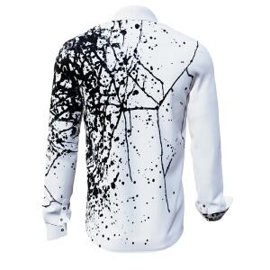 SCHWARMABWEICHLER WEISS - Black and white long sleeve...