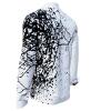 SCHWARMABWEICHLER WEISS - Schwarz weißes Langarmhemd - GERMENS artfashion - Einzigartiges Langarmhemd von Künstlern gestaltet - Made in Germany