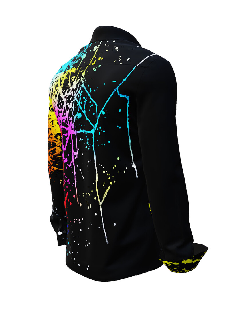 SCHWARMABWEICHLER ULTRA - Black colorful long sleeve shirt - GERMENS