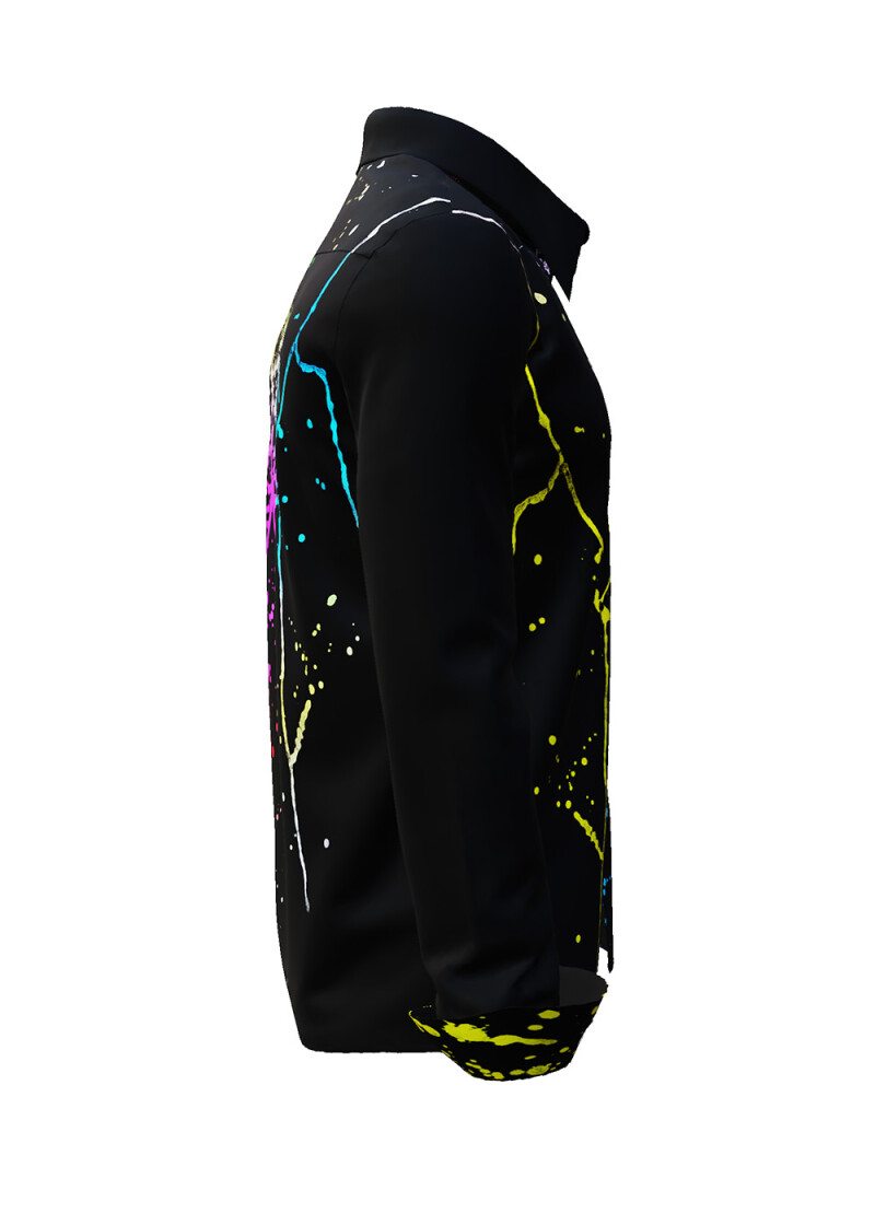 SCHWARMABWEICHLER ULTRA - Black colorful long sleeve shirt - GERMENS