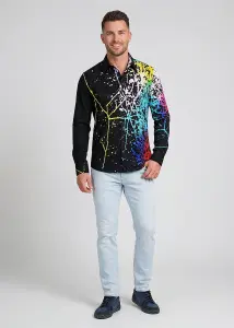Discover colorful button up shirts for men...