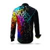 SCHWARMABWEICHLER ULTRA - Black colorful long sleeve shirt - GERMENS artfashion - Special long sleeve shirt in small limitation - Made in Germany