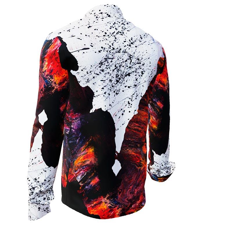 FIRE & ICE - colorful long sleeve shirt - GERMENS artfashion - Special long sleeve shirt in small limitation - Made in Germany