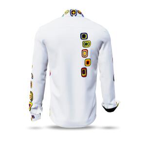 SUMMER RAIN - White colorful long sleeve shirt - GERMENS...