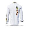 SUMMER RAIN - White colorful long sleeve shirt - GERMENS artfashion - Special long sleeve shirt in small limitation - Made in Germany