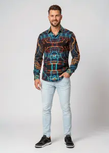 Discover colorful button up shirts for men HACKER - 100%...