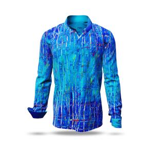 BLUENET - Blue long sleeve shirt - GERMENS artfashion -...