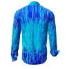 BLUENET - Blaues Langarmhemd - GERMENS artfashion - Besonderes Männerhemd in geringer Limitierung - Made in Germany