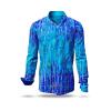 BLUENET - Blue long sleeve shirt - GERMENS artfashion - Unusual long sleeve shirt in 10 sizes - Made in Germany