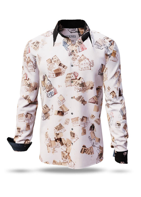 Discover colorful button up shirts for men HOUSES - 100% cotton