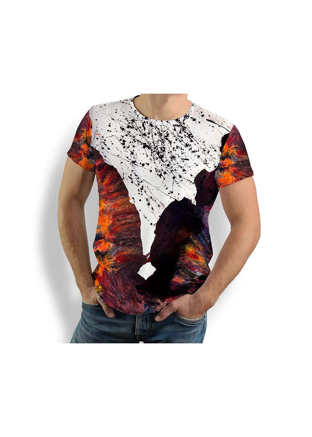 FLASH - Herren T-Shirt Rundhals - 100 % Baumwolle - GERMENS