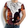 Unique T-shirts for men - FIRE & ICE - 100% cotton - GERMENS artfashion - Sizes S to 5XL