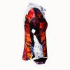 FIRE & ICE - Schwarz weiße Bluse mit Rot - GERMENS