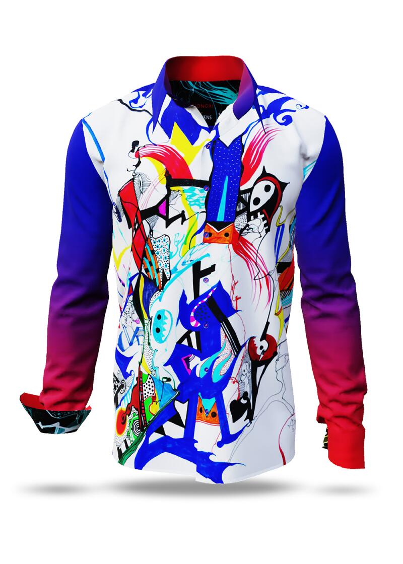 Entdecke bunte Hemden Herren GIONOXI - 100 % Baumwolle