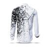 SCHWARMABWEICHLER WEISS - Black and white long sleeve shirt - GERMENS artfashion - Extraordinary long sleeve shirt - 100 % cotton - 10 sizes XS-6XL - Made in Germany