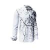 SCHWARMABWEICHLER WEISS - Black and white long sleeve shirt - GERMENS artfashion - Unique long sleeve shirt designed by artists - Made in Germany