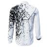 SCHWARMABWEICHLER WEISS - Black and white long sleeve shirt - GERMENS artfashion - Extraordinary long sleeve shirt - 100 % cotton - 10 sizes XS-6XL - Made in Germany