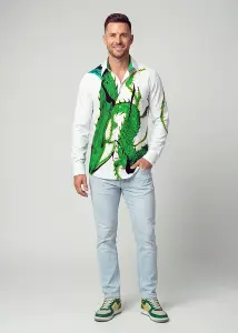 Entdecke bunte Hemden Herren STACHELHAUT CACTUS - 100 %...