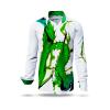 STACHELHAUT CACTUS - White green shirt - GERMENS artfashion - Unusual long sleeve shirt in 10 sizes - Made in Germany