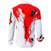 SIEGFRIED - White red black shirt - GERMENS artfashion - Special long sleeve shirt in small limitation - Made in Germany