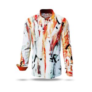 DAY NOMAD - White red black shirt - GERMENS artfashion -...