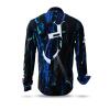 NIGHT NOMAD - Black blue white shirt - GERMENS artfashion - Special long sleeve shirt in small limitation - Made in Germany