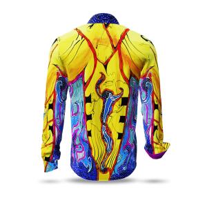 ENKI - Colorful shirt in yellow pink and blue - GERMENS...