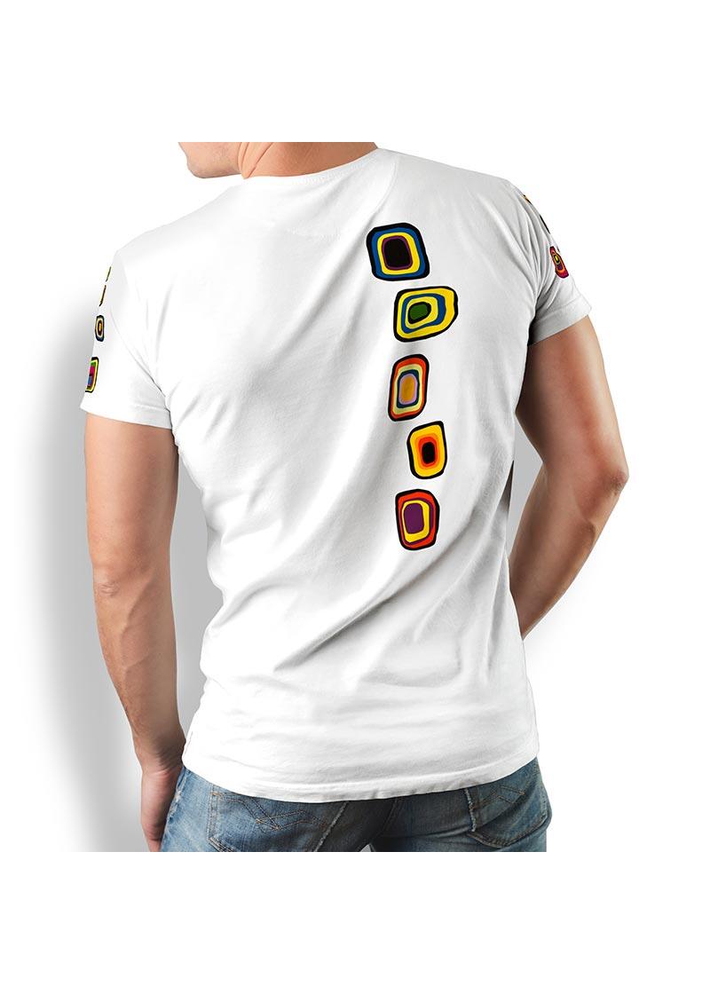 SUMMER RAIN - Wei buntes Tshirt - GERMENS artfashion - 100 % Baumwolle - extravagant - Made in Germany