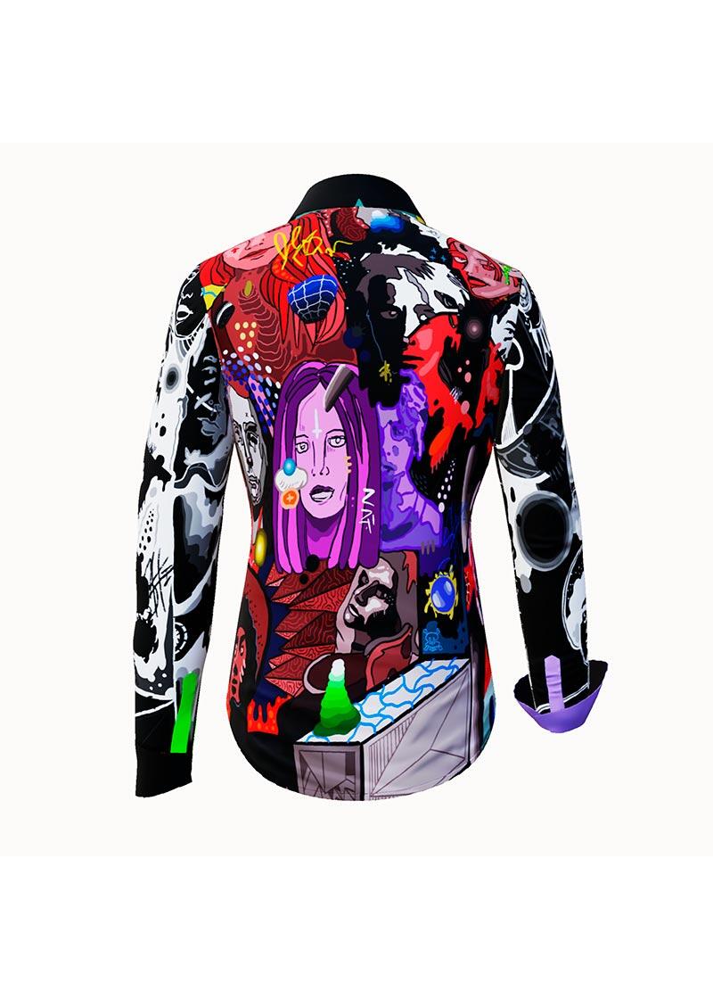 CONTRA BANNED - Cool colorful blouse - GERMENS artfashion - 100 % cotton - very good fit - artist design - 99 pieces limited - 6 sizes from XS - XXL - Made in Germany
